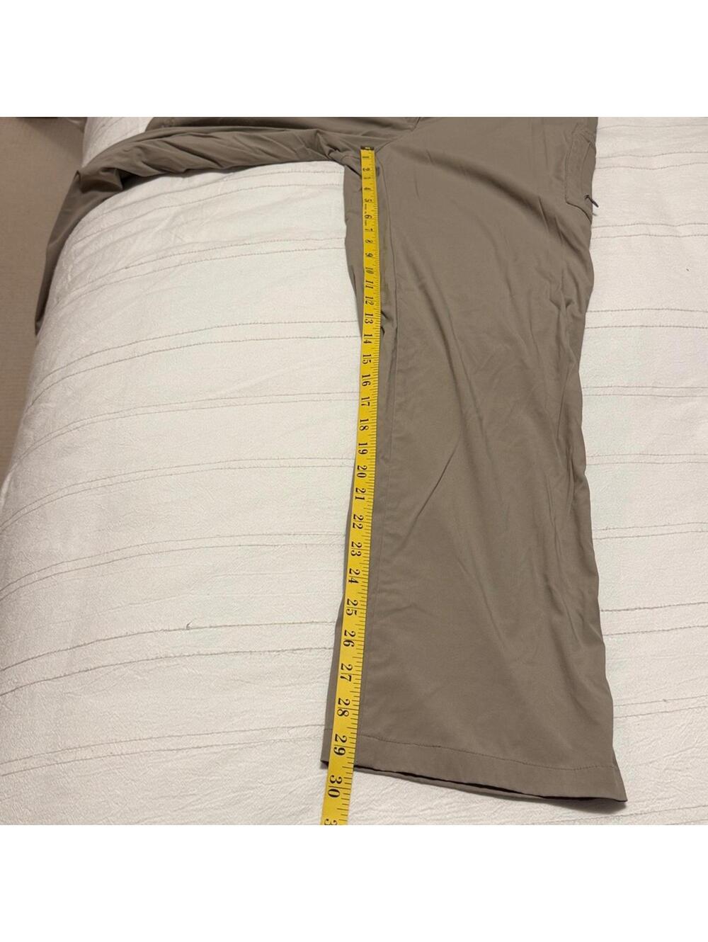 ExOfficio Nylon Stretch Hiking Travel Pants Khaki Tan Women's Size 8 - Picture 7 of 7